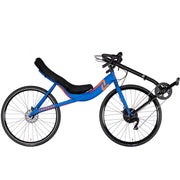 Recumbent Road Bike - Cruzbike S40 2023 - Cobalt and Orange